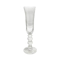 GLASS French Swirl Champagne Flute Set of 4 (Clear)