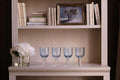 GLASS French Swirl Wine Set of 4 (Blue)