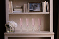 GLASS French Swirl Champagne Flute Set of 4 (Pink)