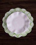 VIDA Blooms &amp; Branches Reversible  Round Placemats Set of 4 (Periwinkle &amp; Peach)