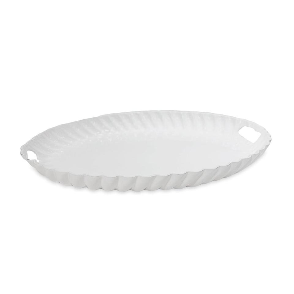 Vienna Oval Tray with Handles White