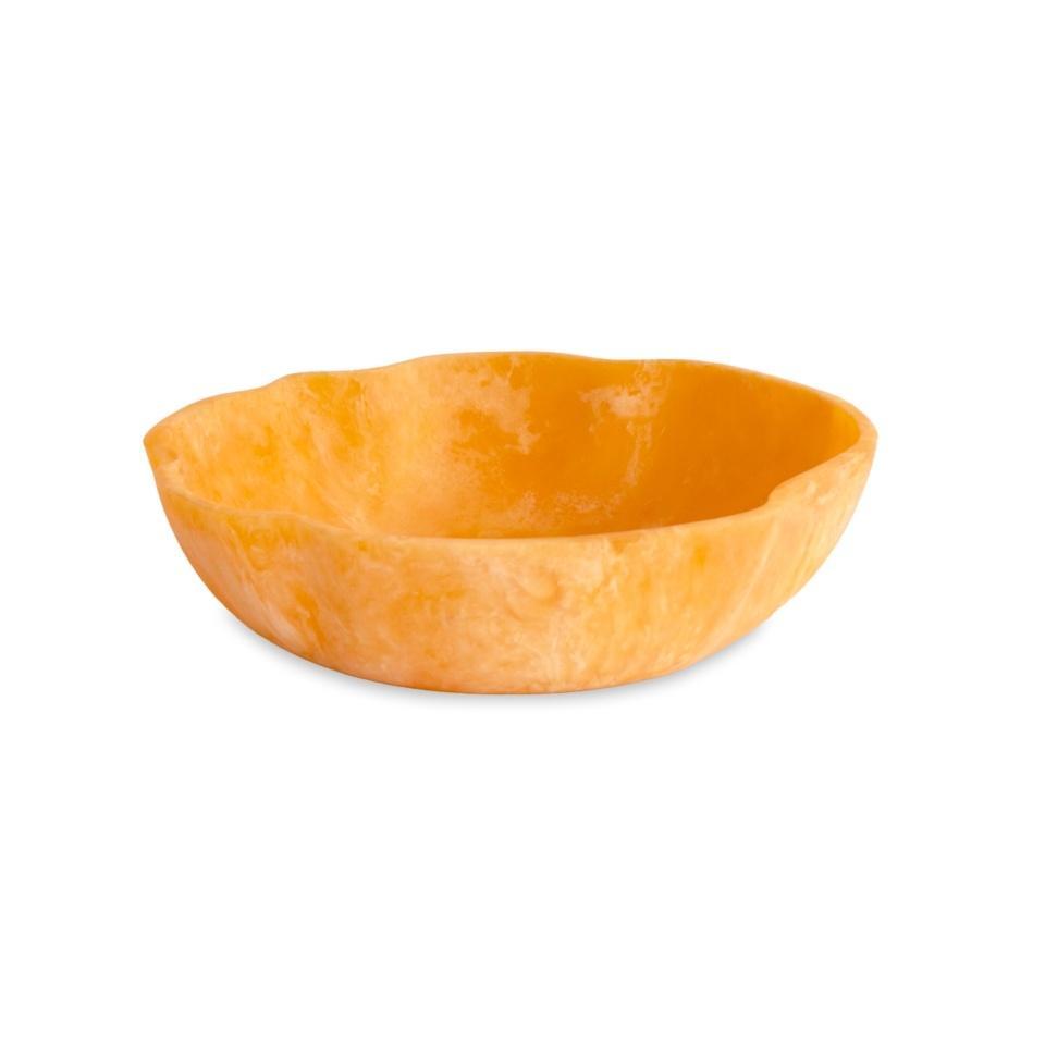 Sorbet Large Wavy Round Bowl (Tangerine)