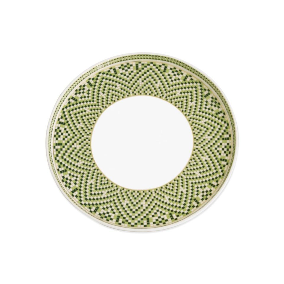 Ravenna Salad Plate Set of 4 Green & Gold