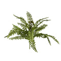 Vickerman 17" Artificial Green Boston Fern Bush.