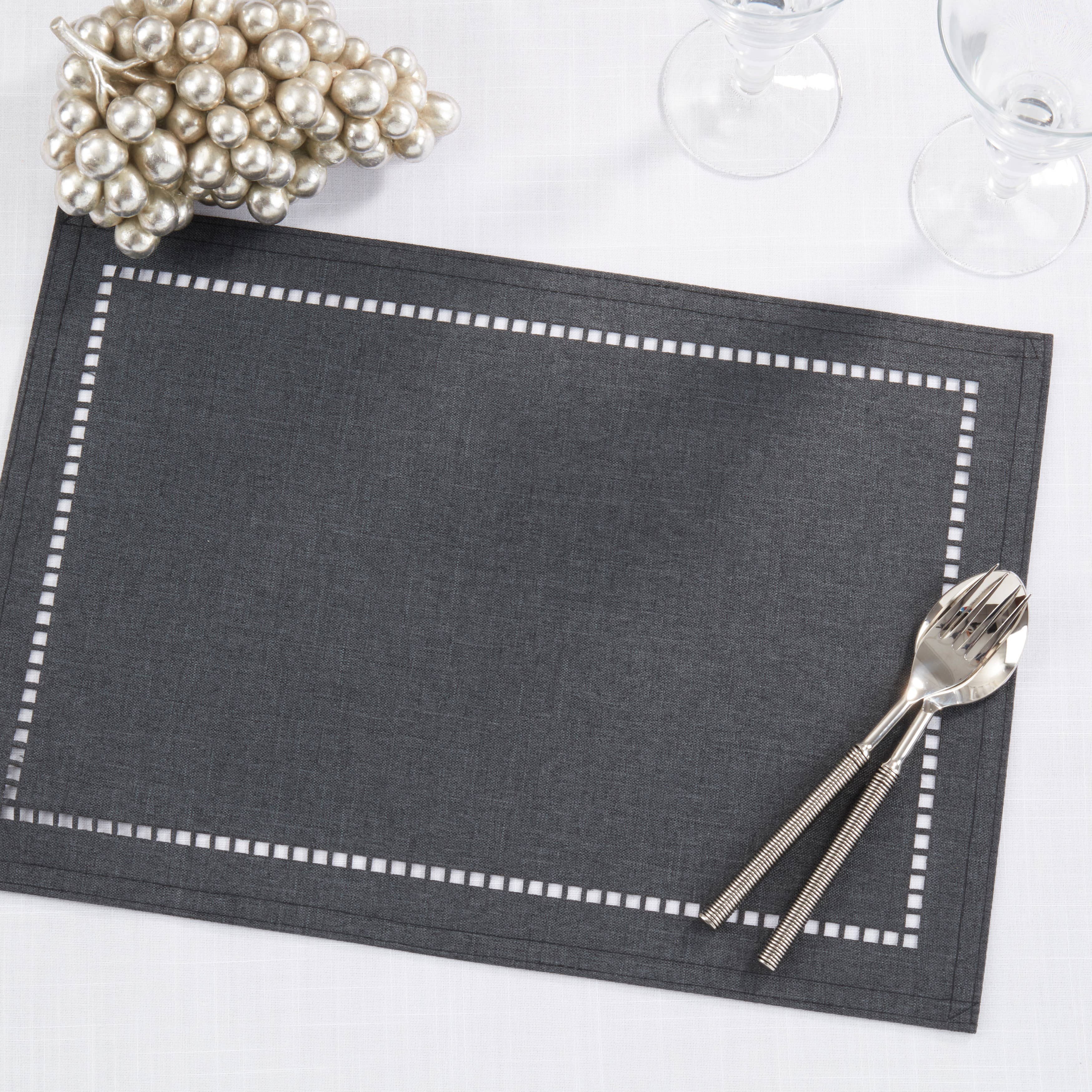 Laser-Cut Hemstitch Placemat