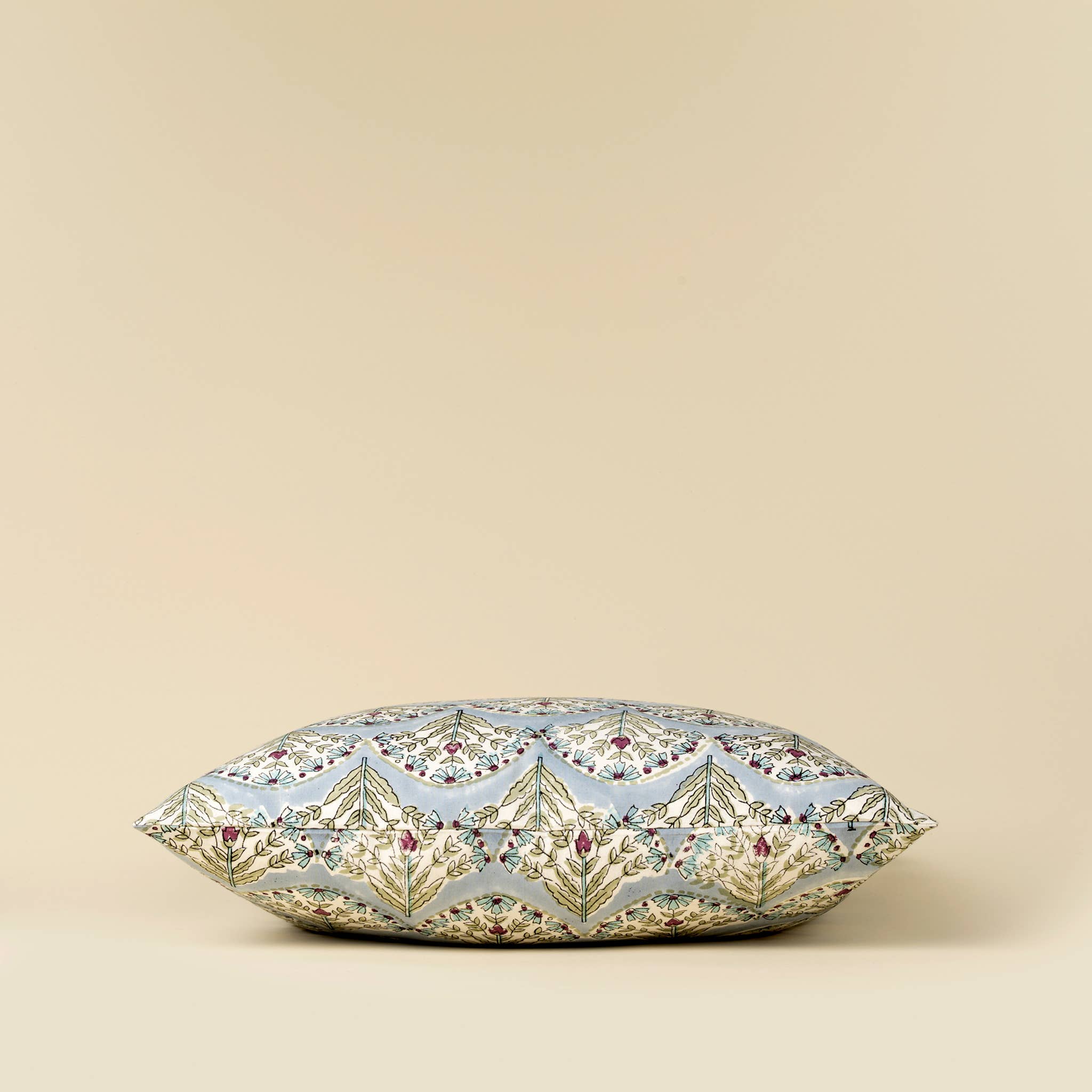 20x20 Sakura Block Print Pillow, Blue