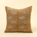 20x20 Taiga Block Print Pillow, Ochre