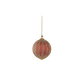 4"Red Shimmer Ball Ornament