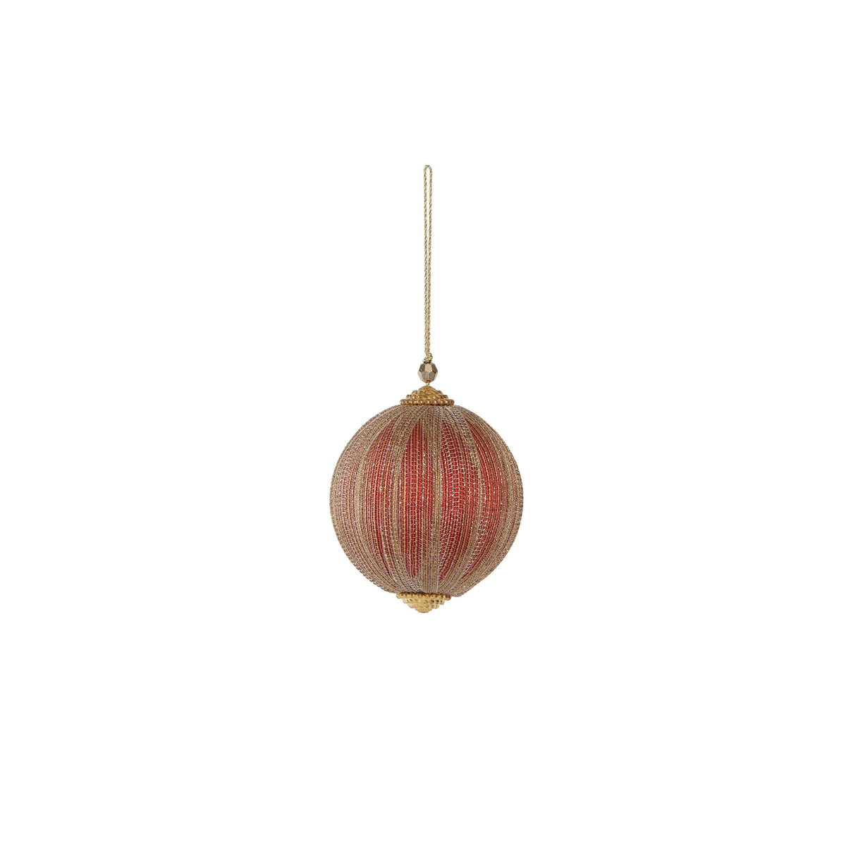 4"Red Shimmer Ball Ornament