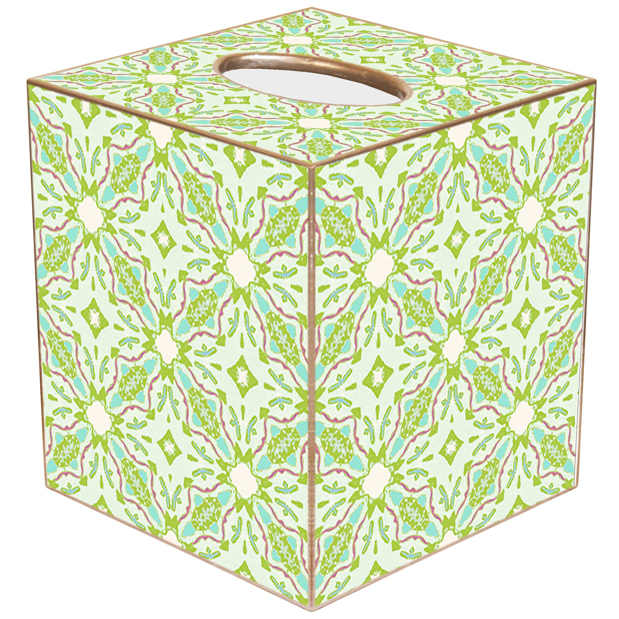 TB7832- Lagos Green Laura Park Tissue Box
