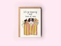 Shopping & Bark at Boys Dogs Girl's Day Greeting Card