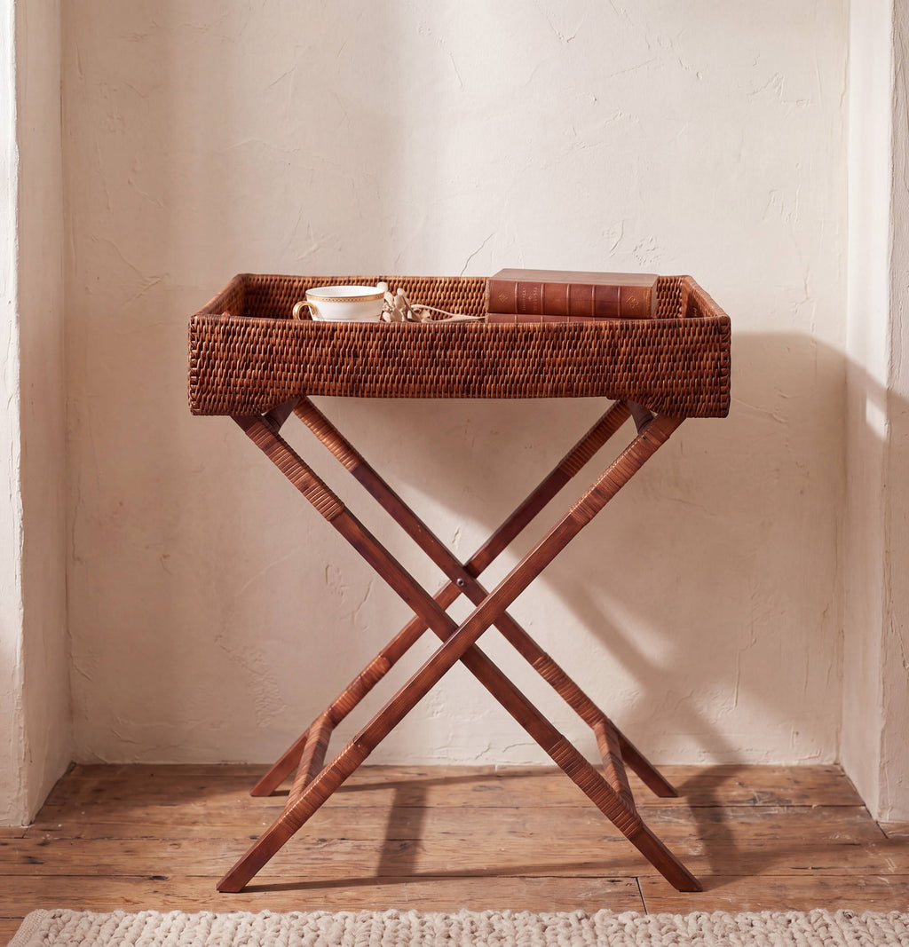 Rectangular Butler Tray with Stand - AB  26x18x29.5'H