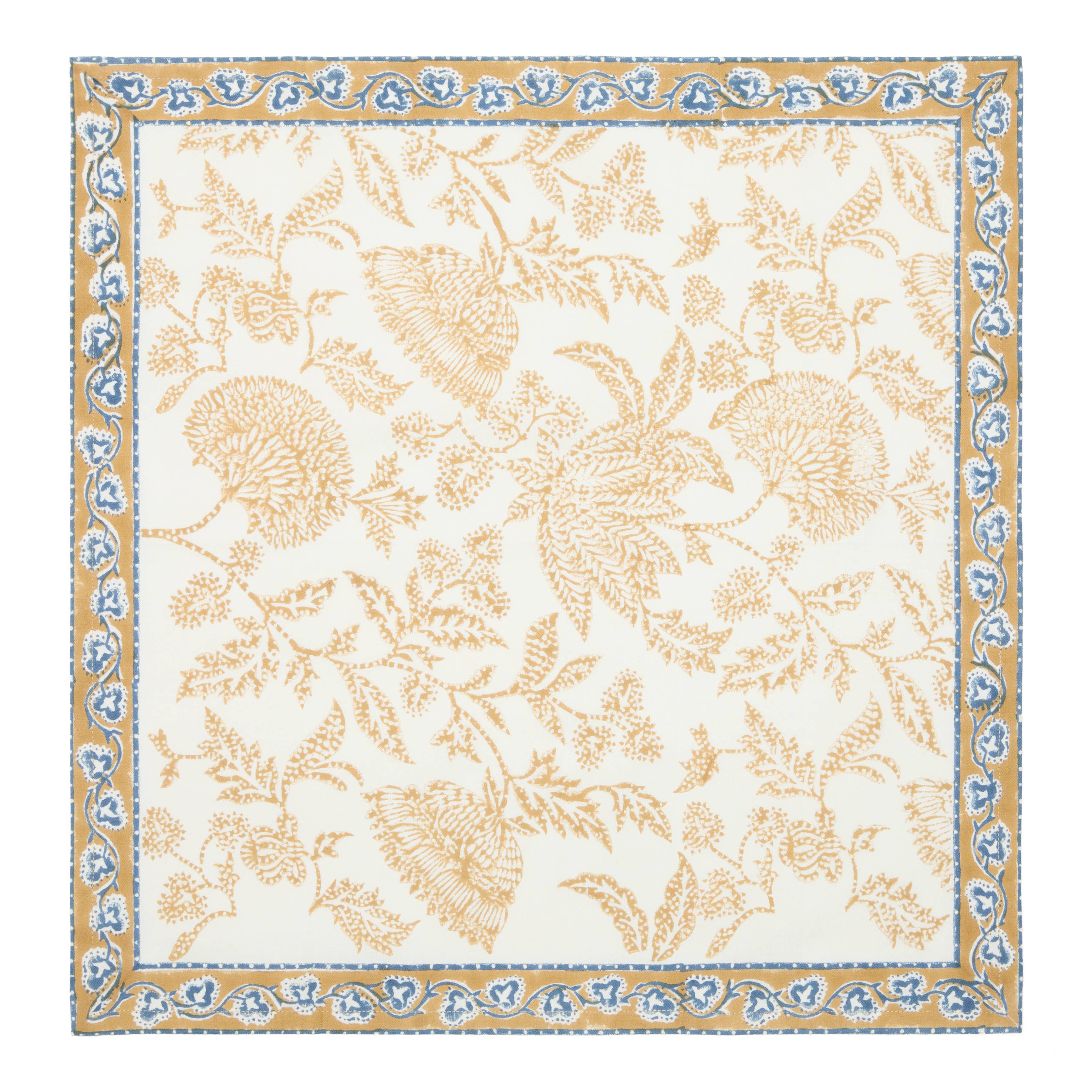 Chloe Blue & Brown Napkins - Set of 4