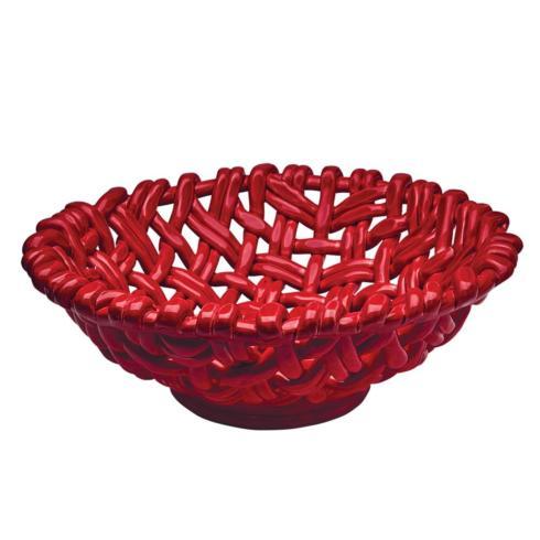 Round Basket Red