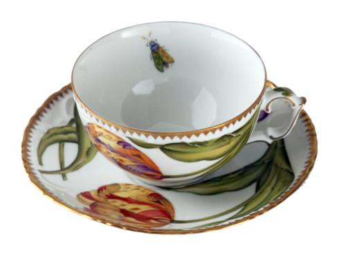 Double Tulips Cup &amp; Saucer