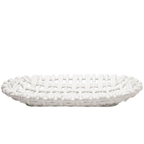 Oval Basket White