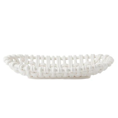 Oval Basket Matte White