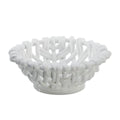 Small Round Basket White