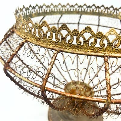 Royal Vintage Wired Urn H: 12.5" X W: 14.5"