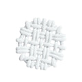 6" Round Trivet White