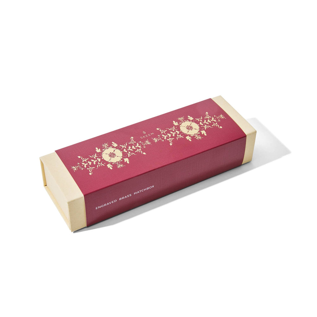 Gilded Brass Matchbox with Mulberry Tassel