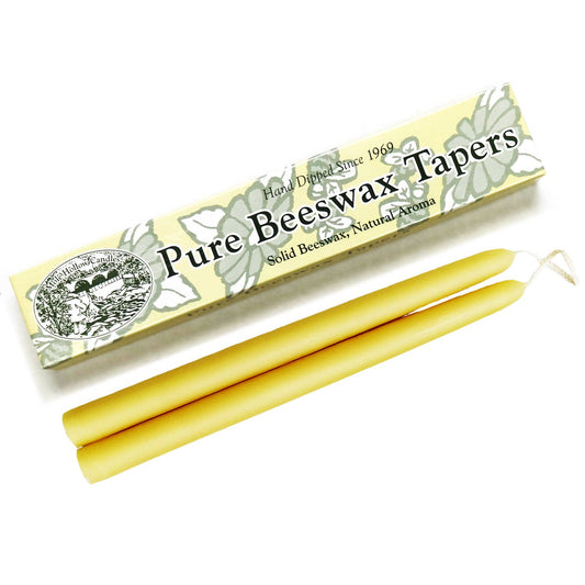 Beeswax 10" Taper Candles (Case of 8 Boxes)
