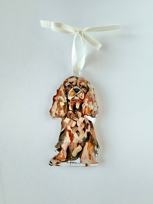 "Cavalier King Charles Ruby" ornament