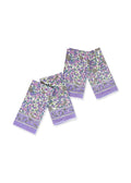 Lavender Blossom Block Print Cotton Napkins