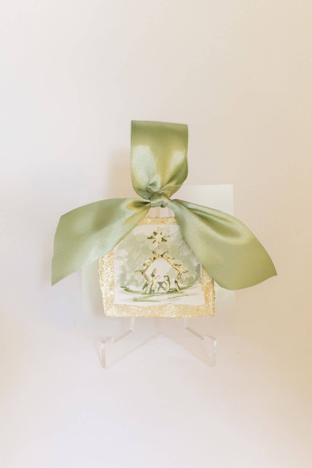 The Nativity - Hand Painted Watercolor Ornament