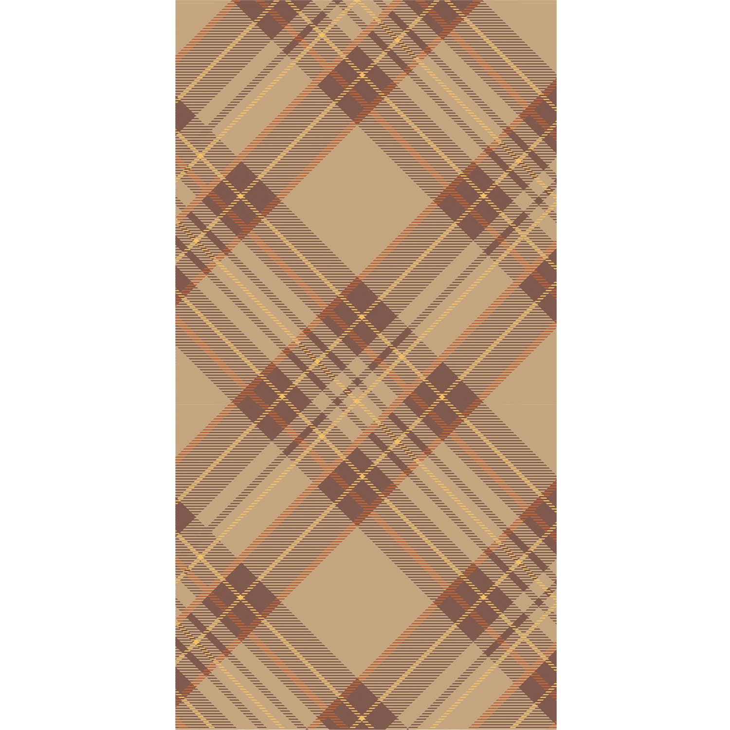 Autumn Plaid Guest Napkin - Pack of 16