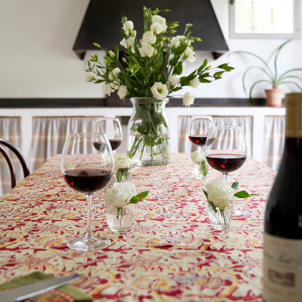 Noel Red & Green | French Tablecloths