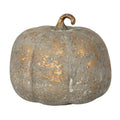 10.5" Dusty Finish Extra Large Glass Pumpkin