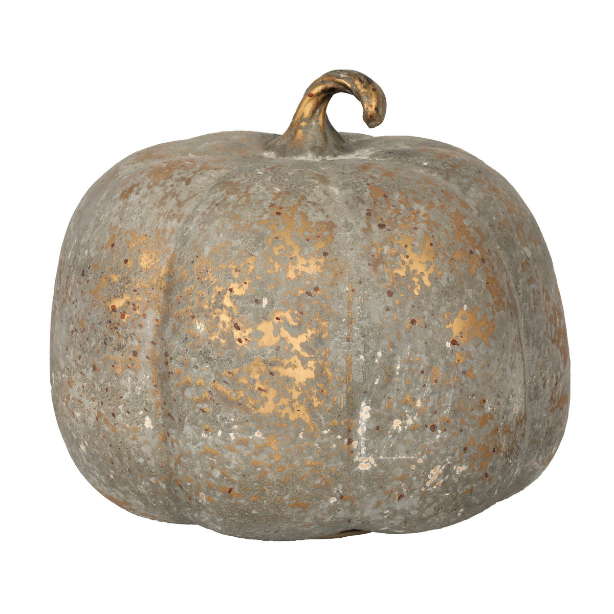 10.5" Dusty Finish Extra Large Glass Pumpkin