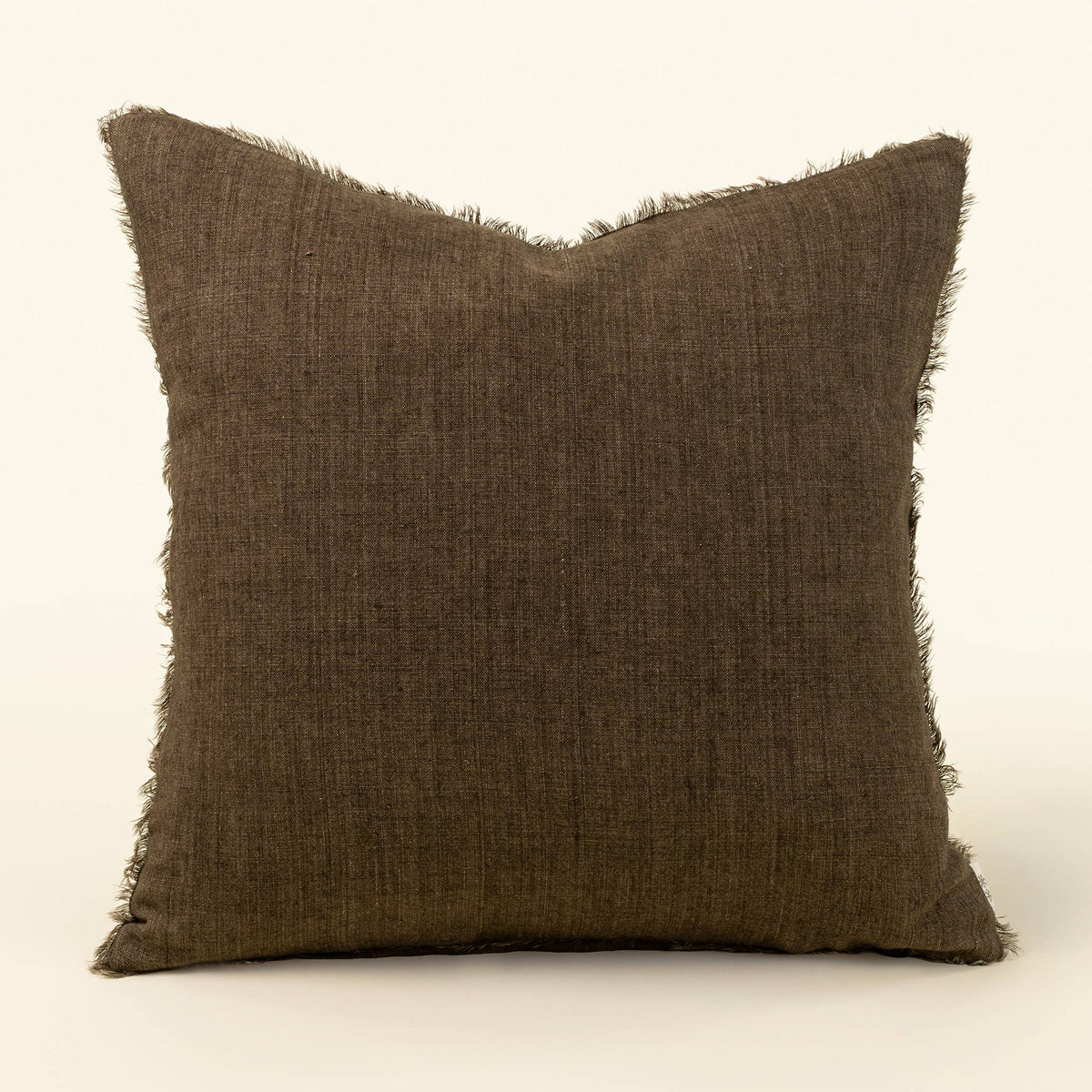 24x24 Lina Linen Pillow Mocha