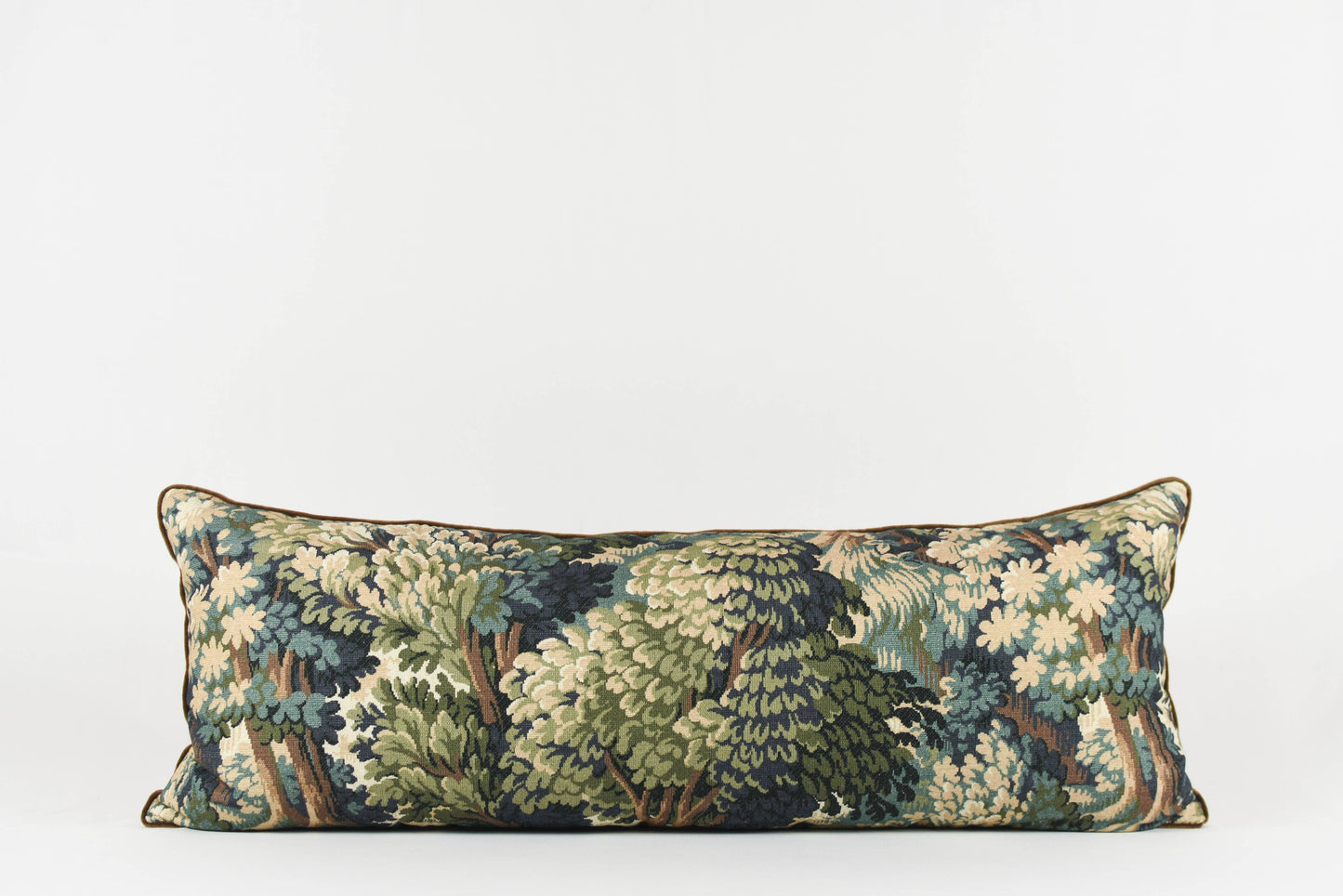 Yudi Pillow - Tapestry Pillow with velvet backing and piping