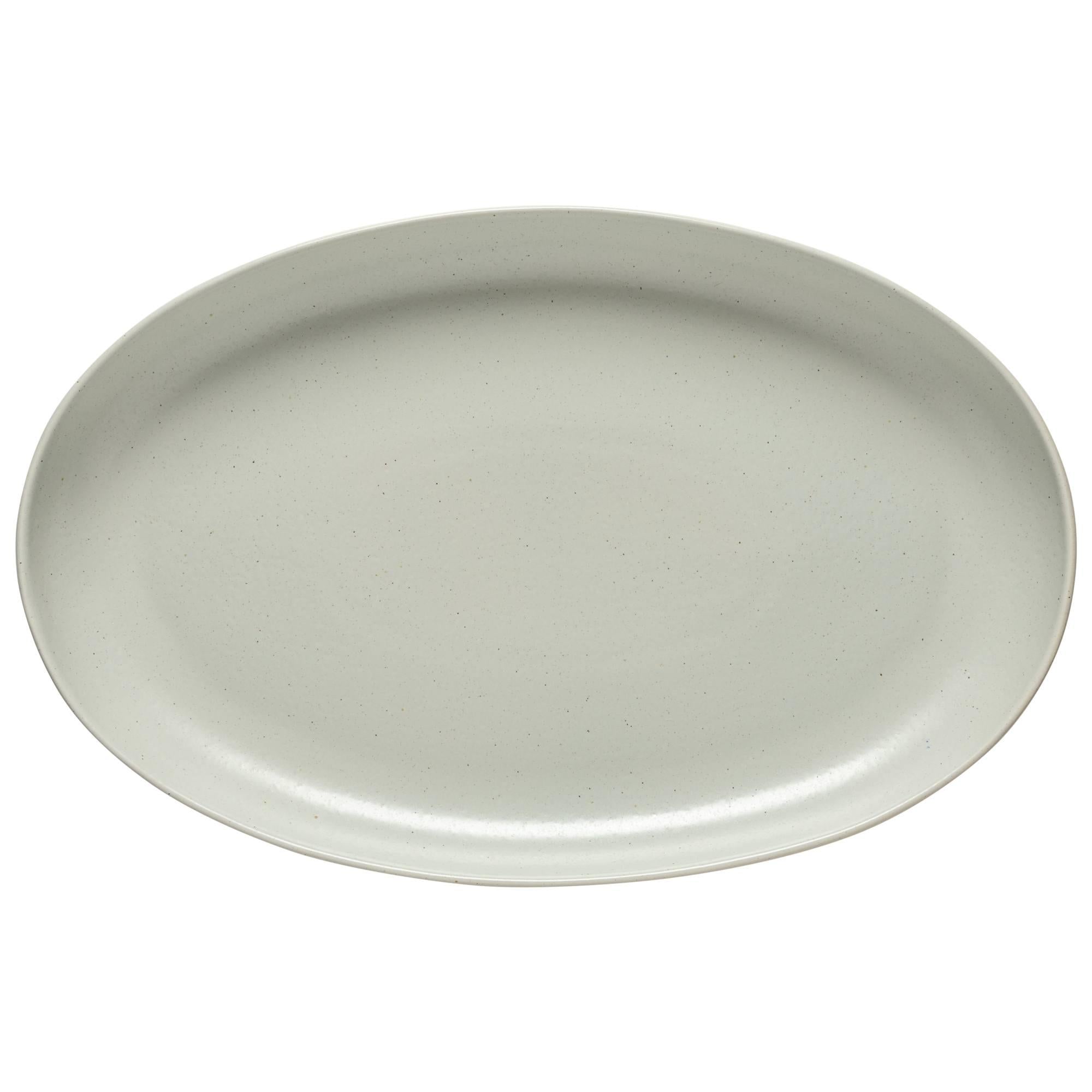 Oval platter, Oyster Grey
