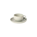 Tea cup and saucer, Oyster Grey