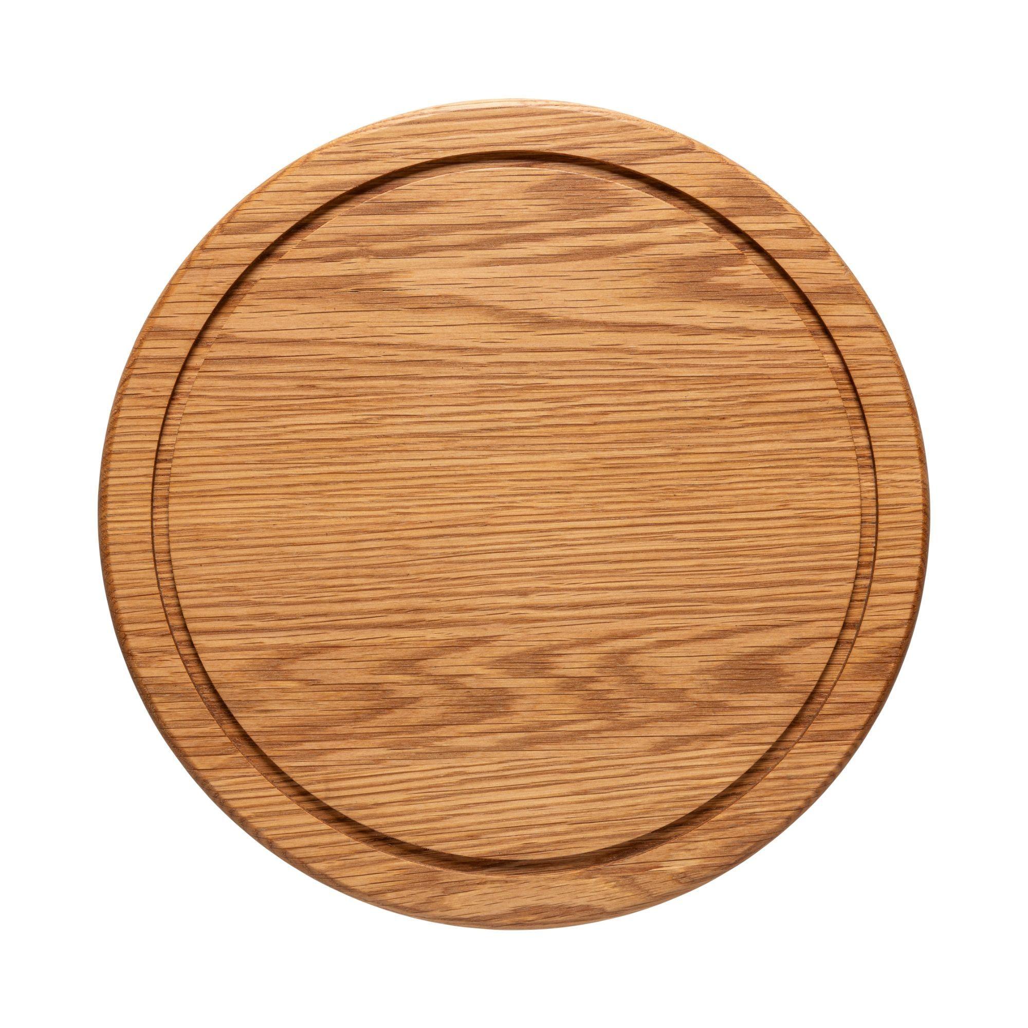 Oak wood round board