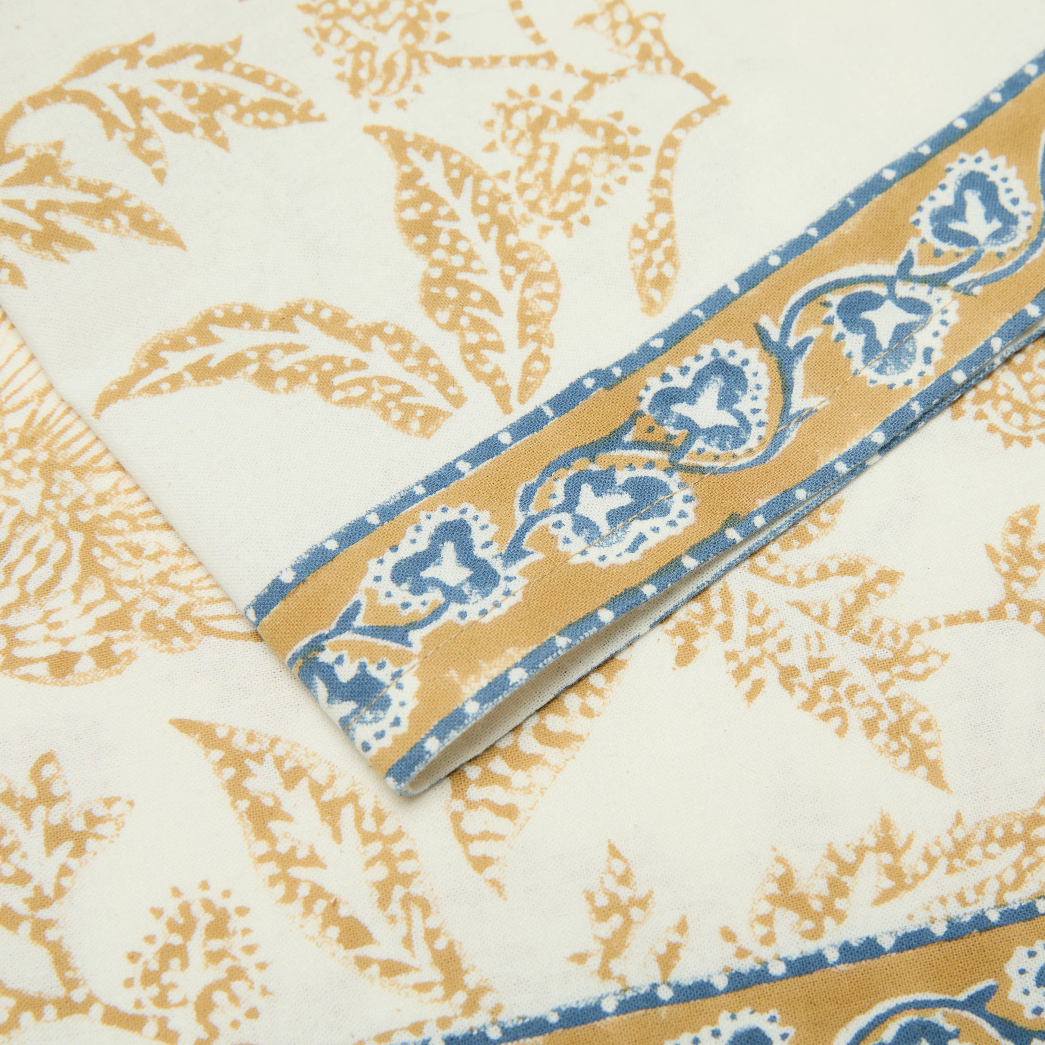 Chloe Blue & Brown Napkins - Set of 4