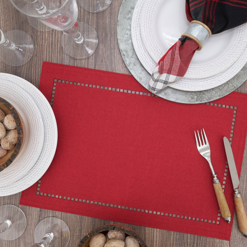 Laser-Cut Hemstitch Placemat