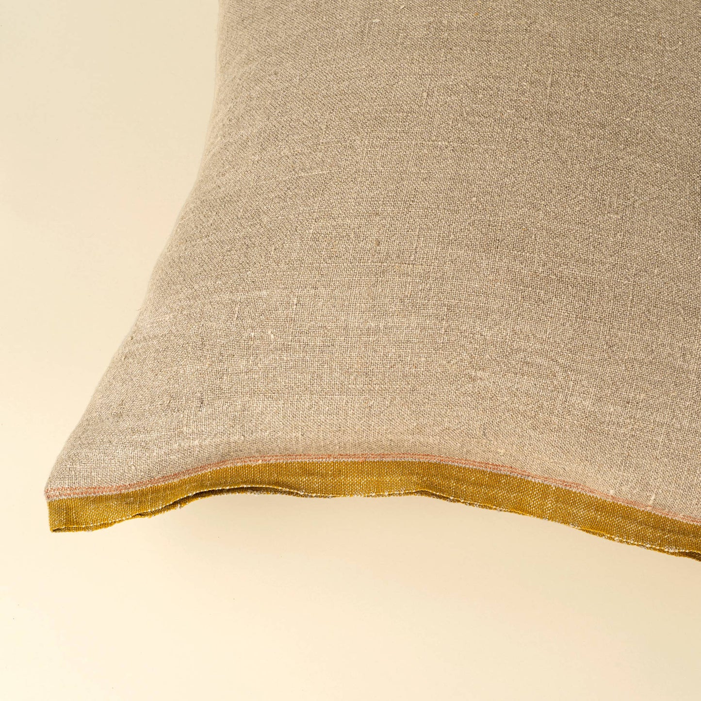 20x20 Selvage Linen Pillow, Sunflower