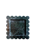 Green Marble Scalloped Tray
