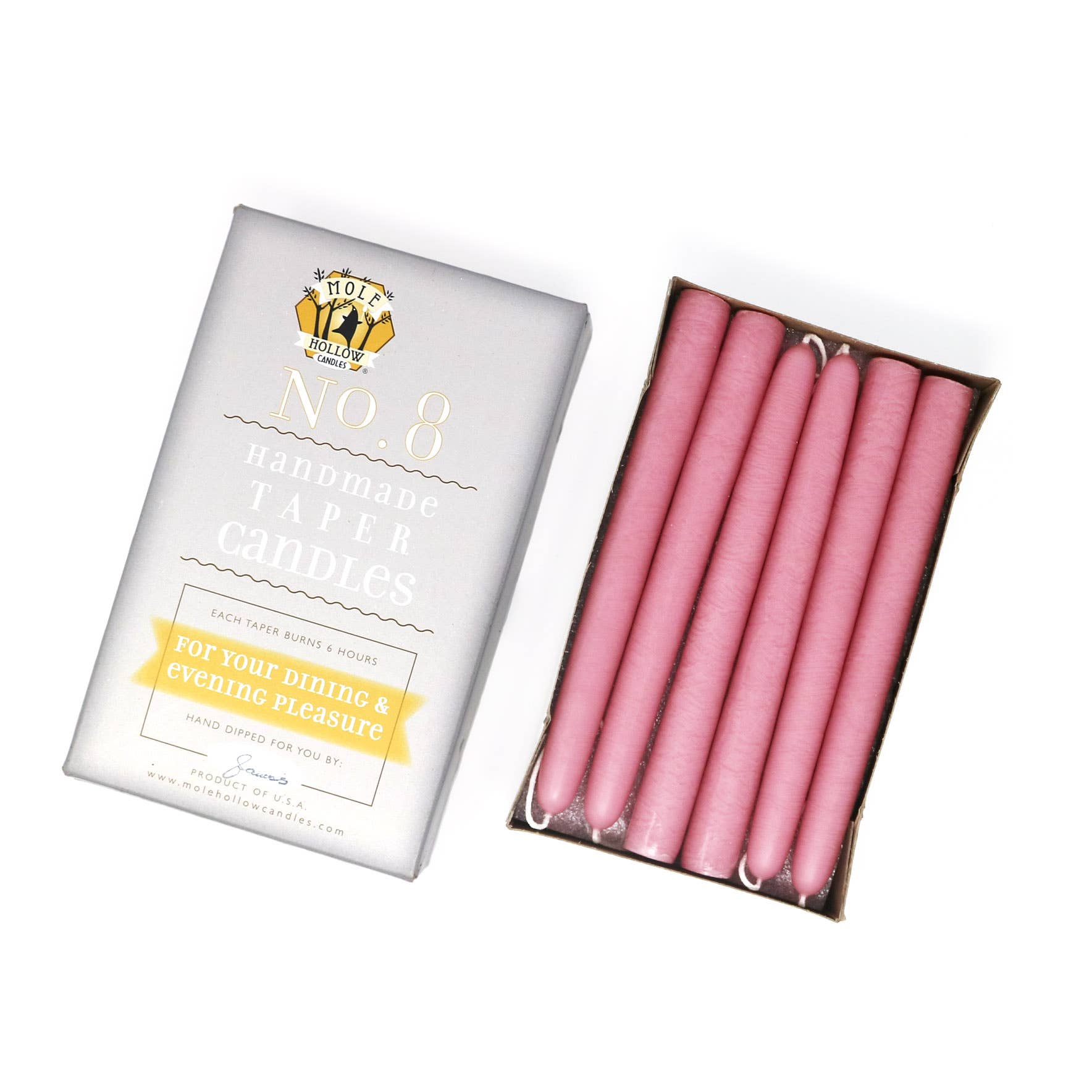 8" Taper Candles - Choose from 39 colors!