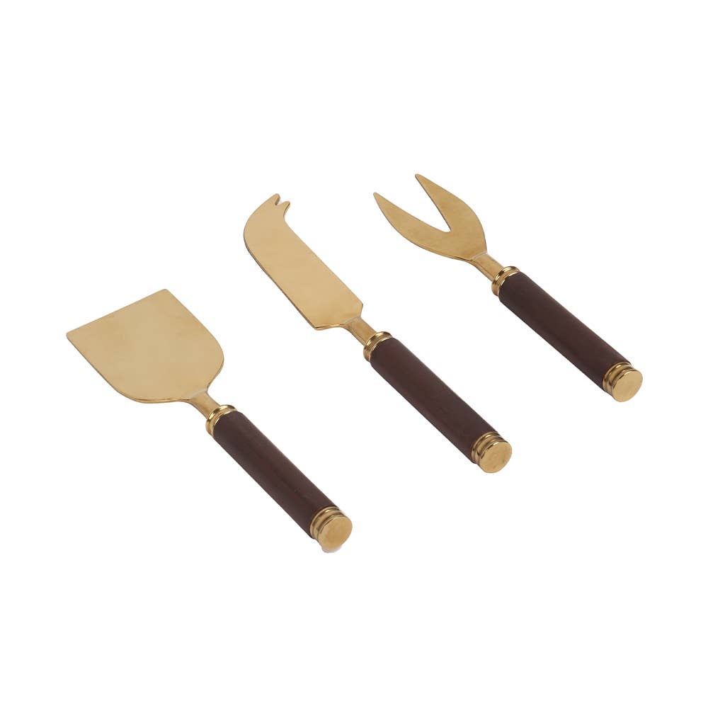 Wooden Handle Cheese Set (Set of 3), SKU - 71842