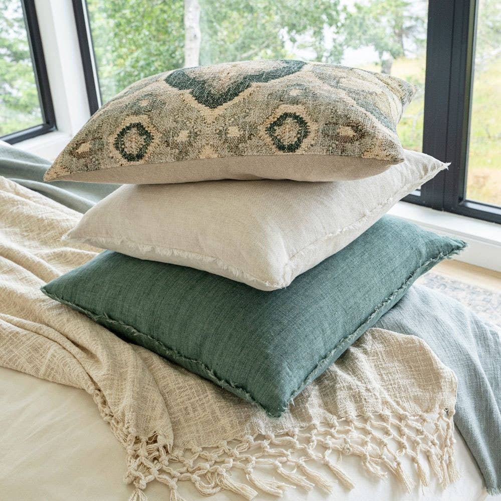 20x20 Lina Linen Pillow Chambray
