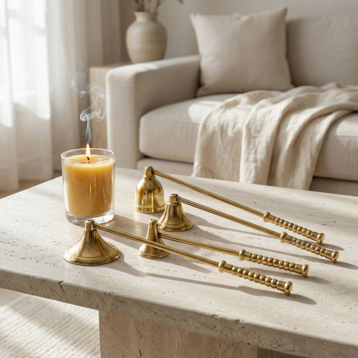 Gilded Candle Snuffers - Assortment of 4
