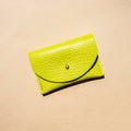 Cardholder - Chartreuse Leather