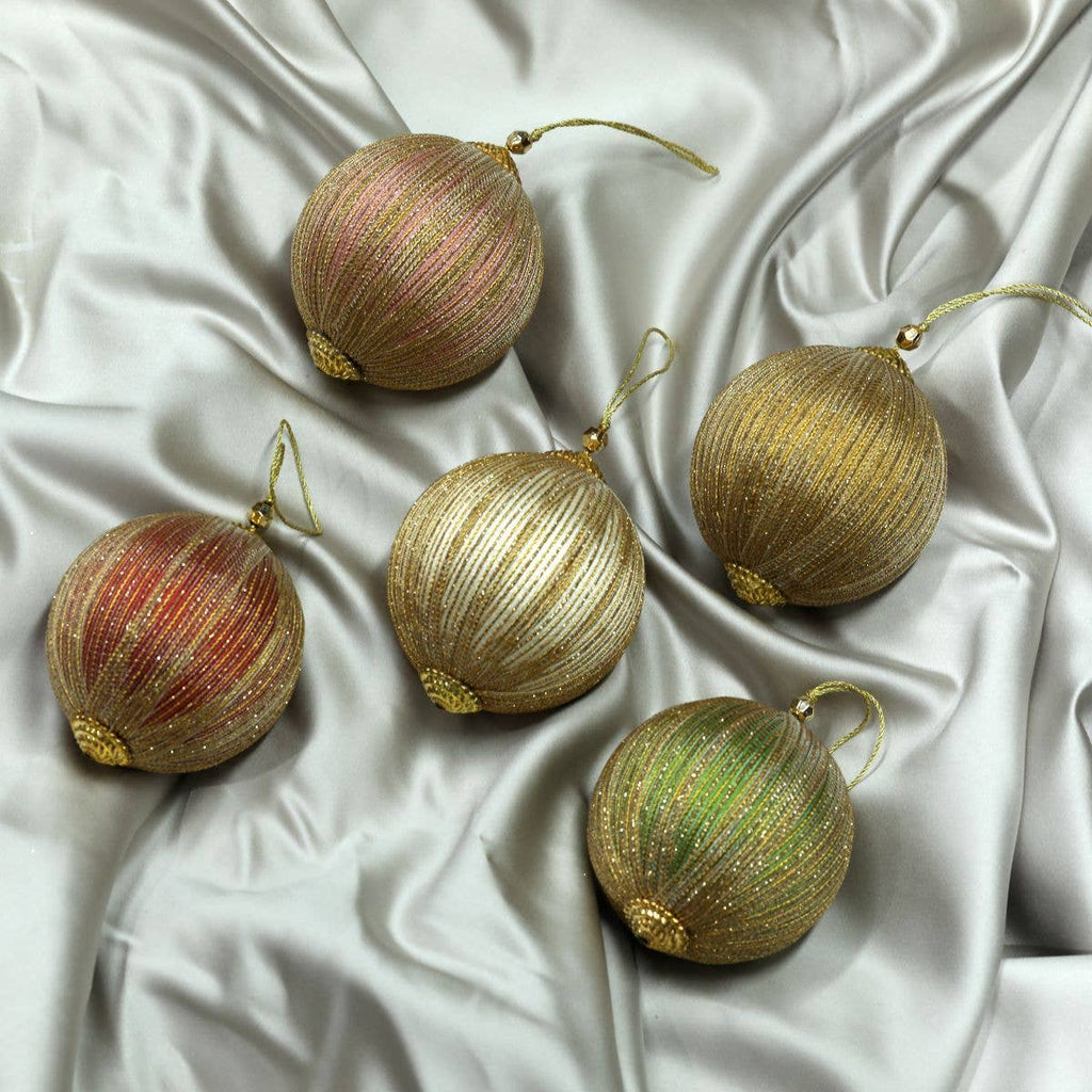 4" Green Shimmer Ball Ornament