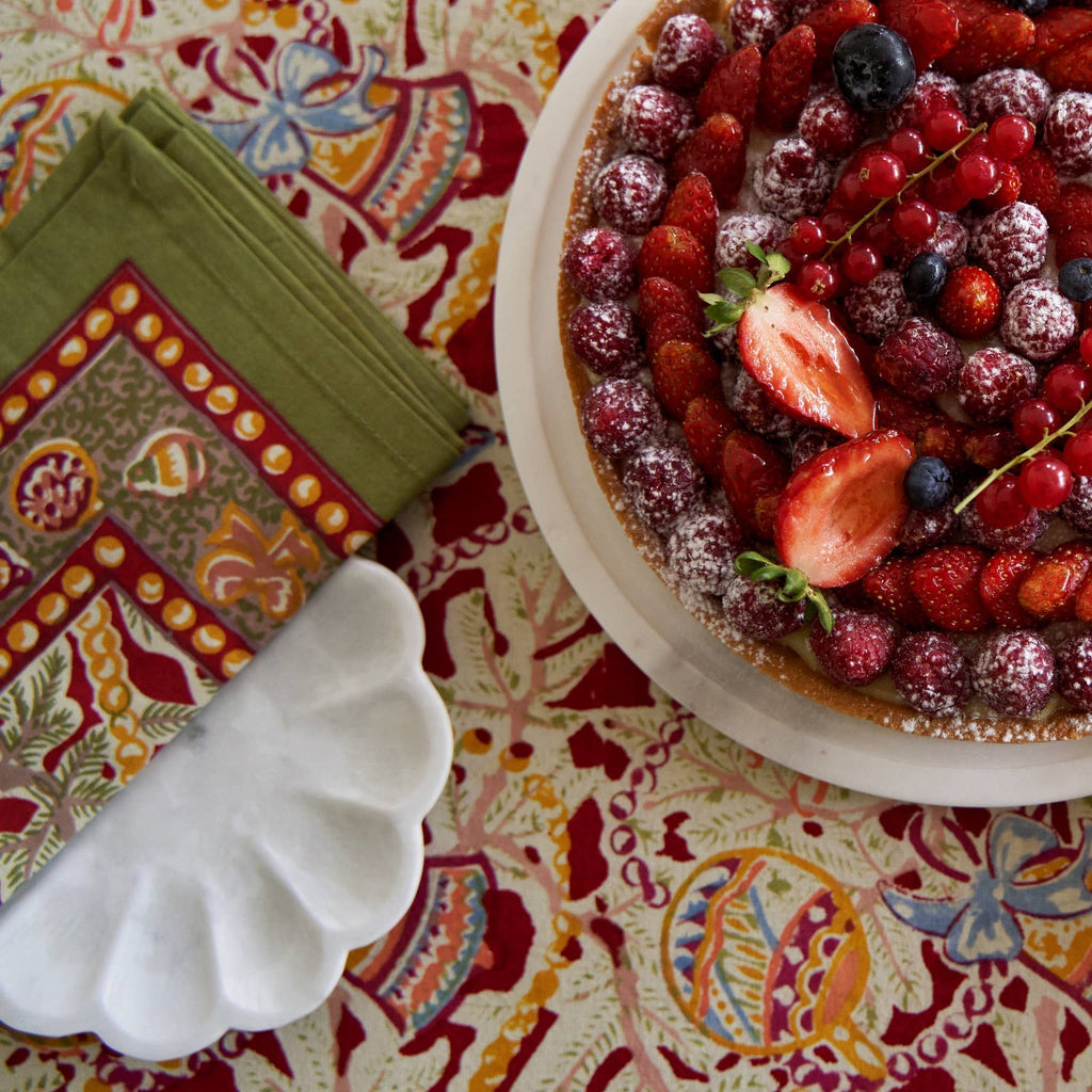 Noel Red & Green | French Tablecloths