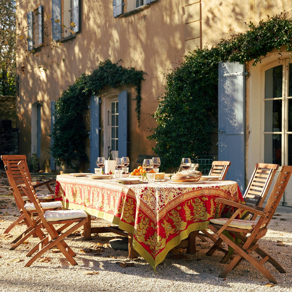 Noel Red & Green | French Tablecloths